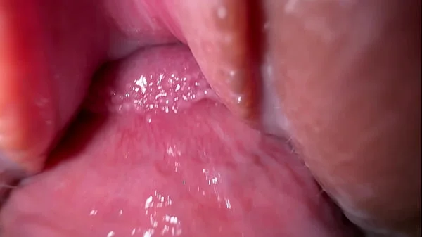 This pussy gets wet from the first touch, Extreme close up creamy fuck