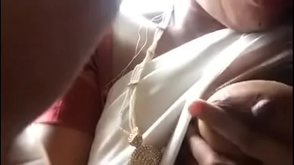 hot indian wife huge tits masturbating licking boobs in saree