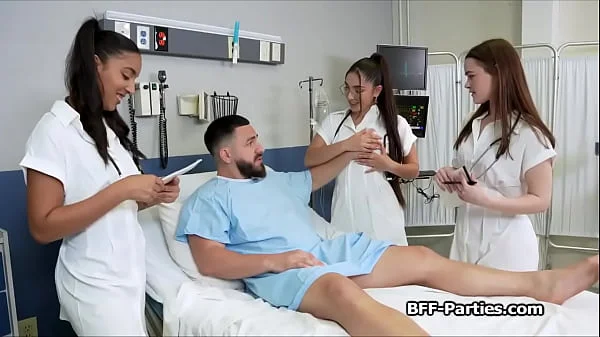 Naughty doctors feasting on patients big dick