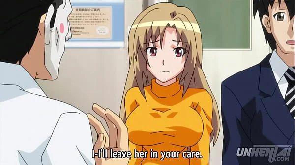 Hentai | Doctor Touches a MILF's Tits Right in Front of her Husband [Uncensored] [Subtitled]