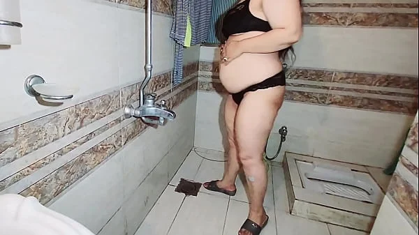 Muslim Bbw Wife Caught on Camera while taking Bath naked, indian big ass, big boobs and big pussy