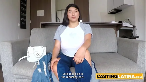 Massive titted amateur BBW latina thot Kaori convincing the perv producer