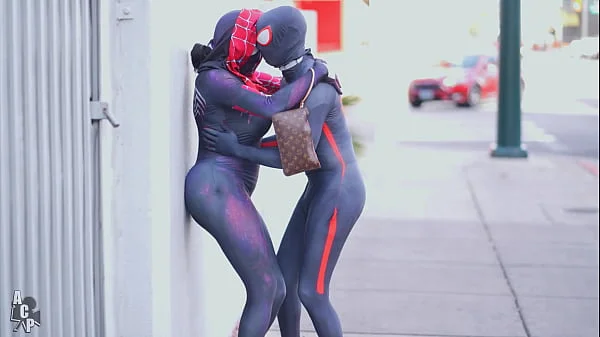 Spiderman Across The Pussy Universe Starring Ebony Mystique & Gibby The Clown