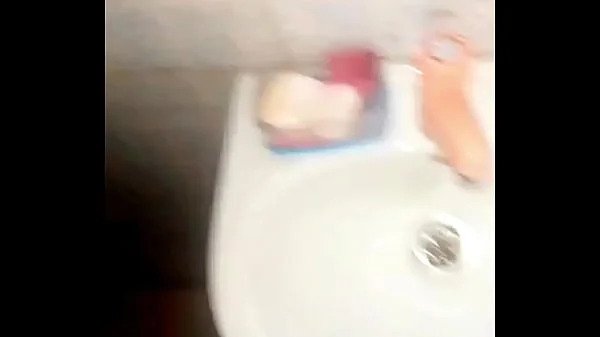 Young innocent sexy slut cum in the bathroom