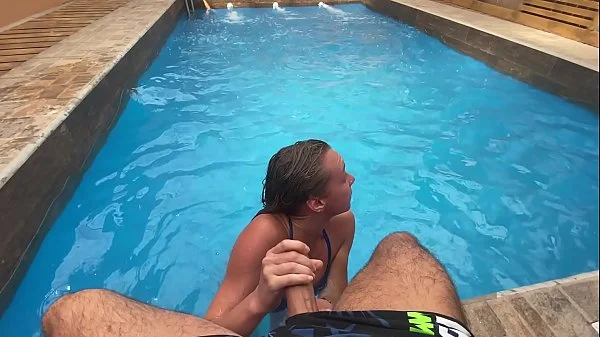 HOLIDAY CREAMPIE- I'm excited to get cought fucking around the hotel pool