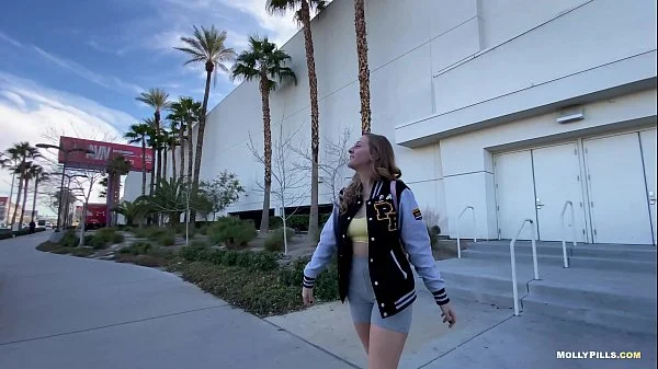 Risky Public Fuck in Parking Garage AVN 2020 - Molly Pills - Young Amateur Couple Adventure Sex POV HD