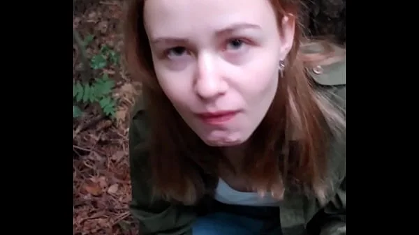 forest blowjob and coming in mouth