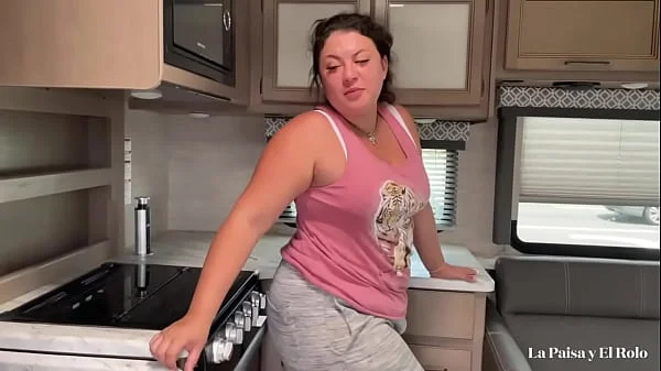 Colombian babe gives pussy ass down payment for RV. La Paisa