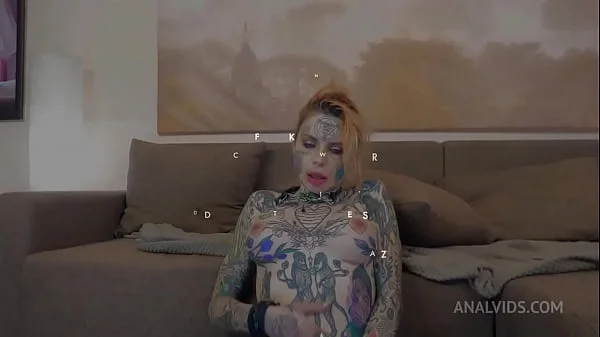 Russian Tattooed Whore Goes Wet, Polina Ice, 2on1, ATM, Balls Deep Anal, DP, Rough Sex, Pee Drink RPH001