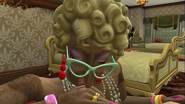 GRANNY TREAT 1 - Posh Grannies Sucking Young Cocks - Sims 4